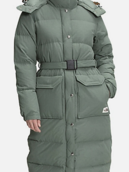 The North Face Jackets & Blazers - The North Face Women’s Sage Green Puffer Coat with Belt